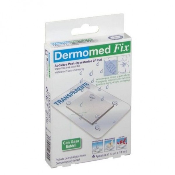 Dermomed Fix 2+ Piel 7,5cmx10cm 4 Apositos
